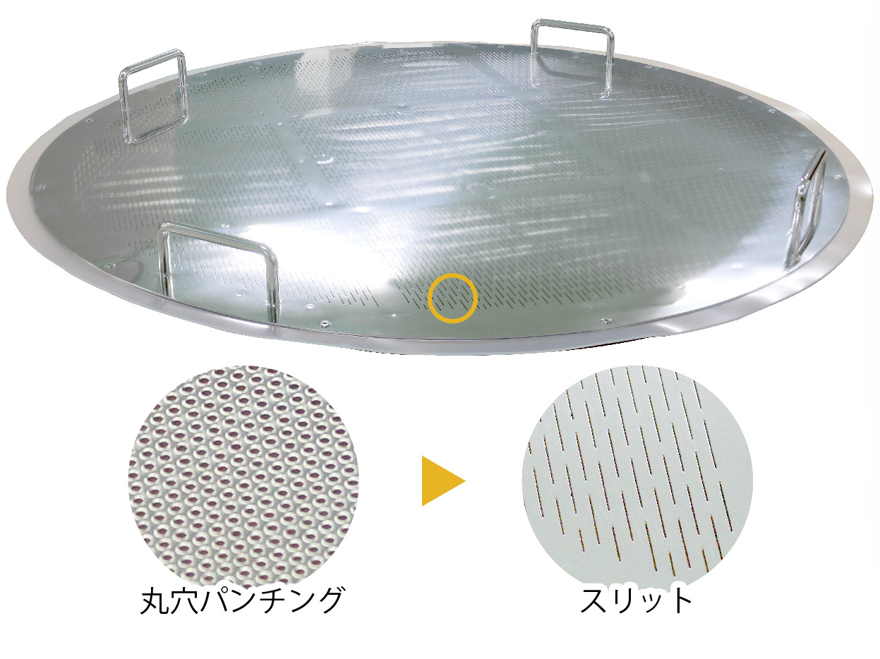 ロイター板の網目のカスタマイズ詳細