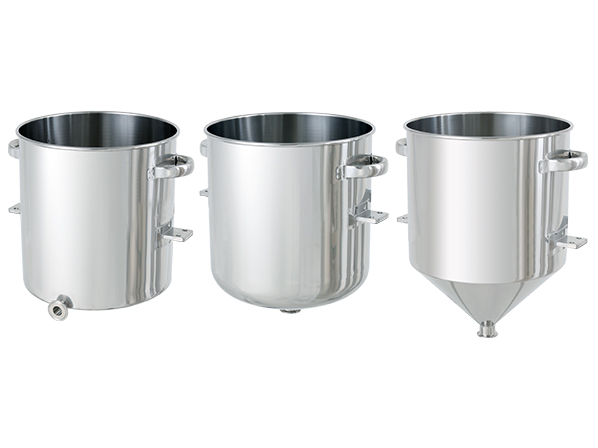 ブラケット付きのステンレスタンク