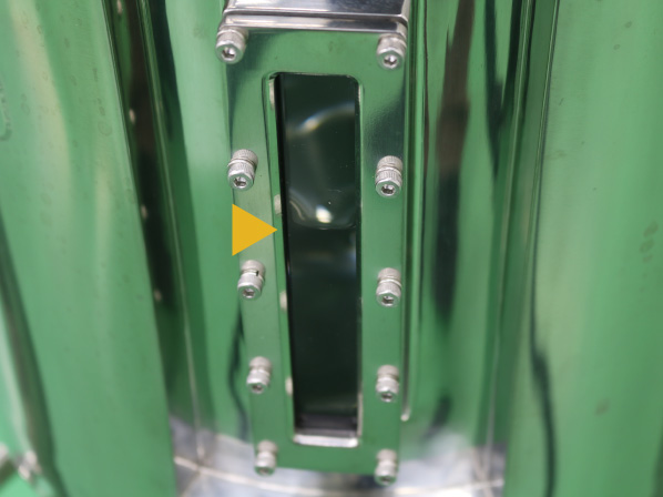 角フランジのぞき窓の外面