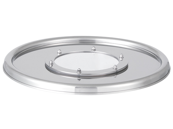 特注加工例 アクリル窓付きの蓋