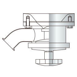 ダイヤフラム式バルブフランジパッキン仕様