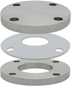 接続部の間に挟んで固定