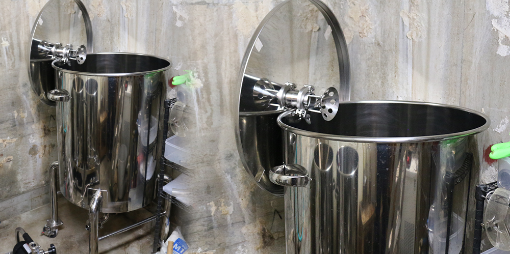 customizeカスタマイズした寸胴ステンレスタンク