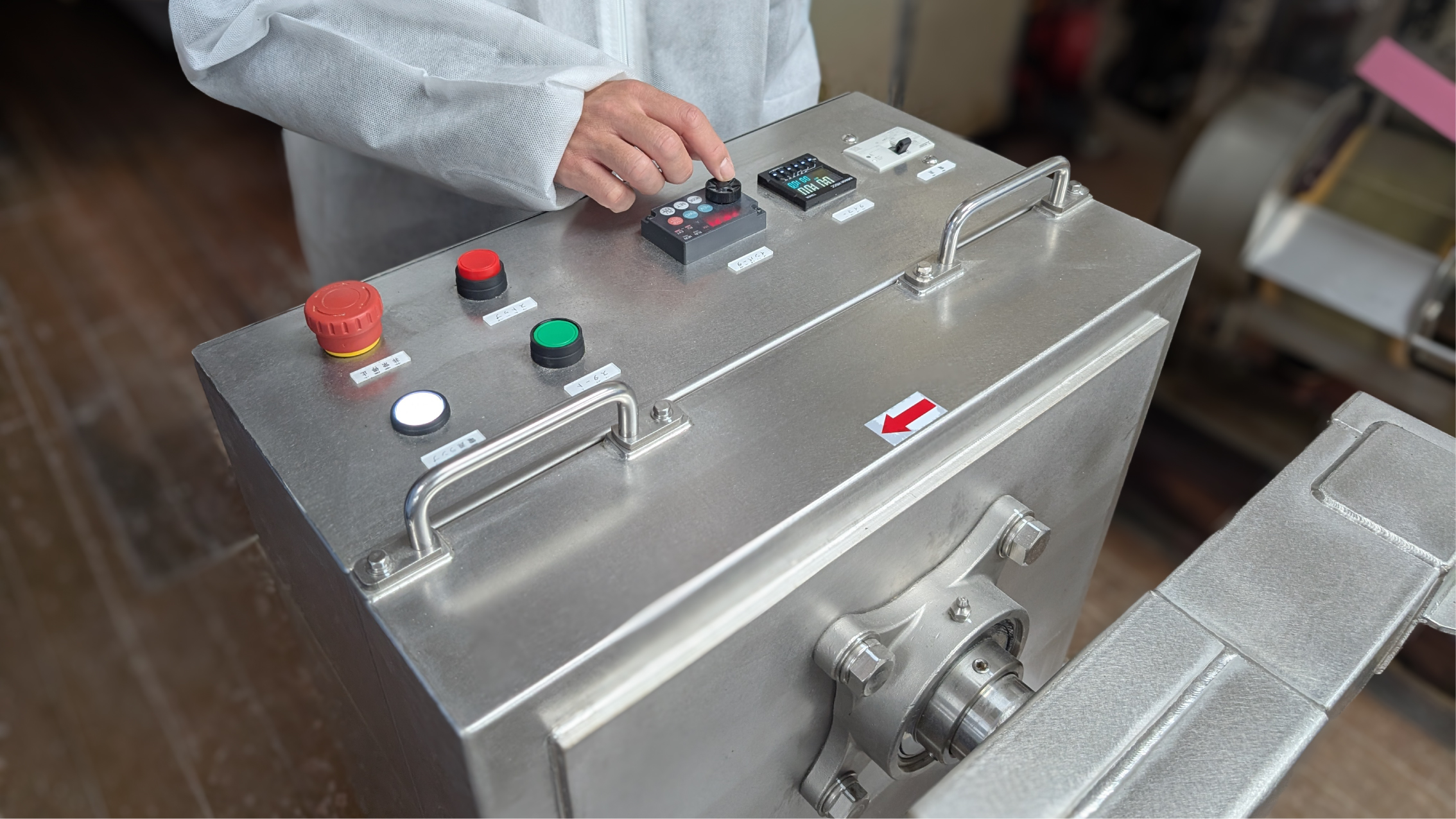 制御盤の操作手元