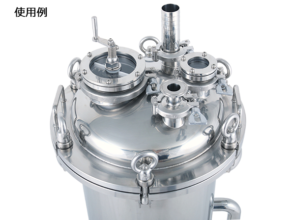 ワイパー付のぞき窓（一体型）使用例