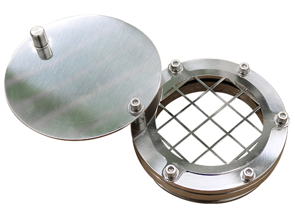 のぞき窓（一体型）各種　保護網・保護カバー付き【採用事例】