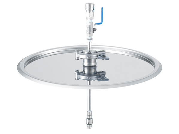 容器洗浄ノズル付蓋 バンド式【CF-CN】