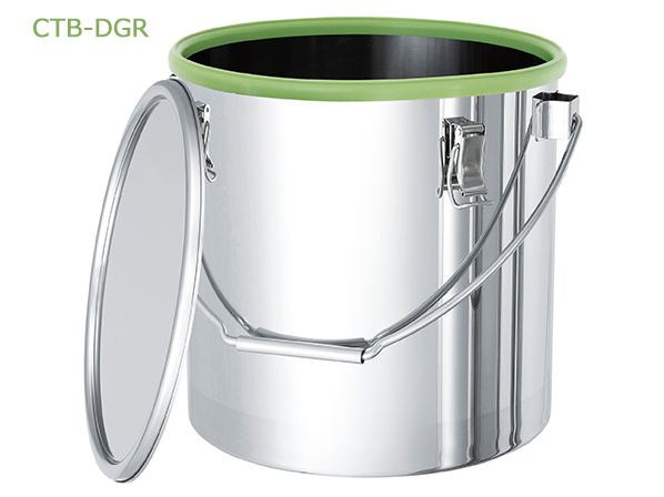 吊り下げ式緑色カラーパッキン付密閉容器【CTB-DGR】