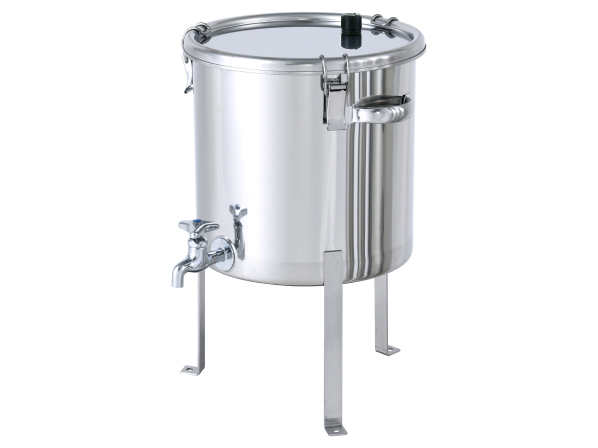 蛇口付密閉容器 空気抜・平鋼脚付【CTH-W-AIB-FL】