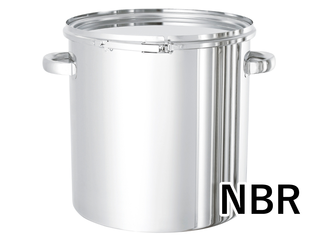 NBRパッキン付ステンレス密閉容器（バンド式）【CTL/PNL】