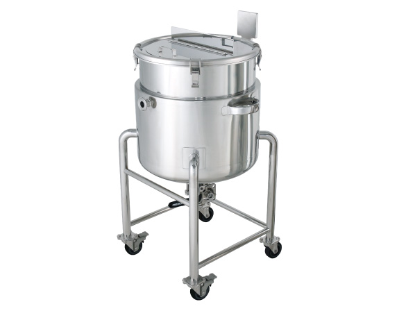 カクハン機座付鏡板型ジャケット容器（タンク底ボールバルブ）【DTHB-J】