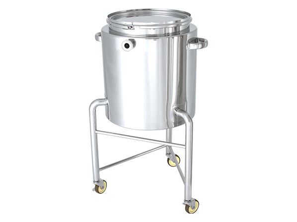 ホッパー型ジャケット密閉容器 脚付 バンド式【HT-CTL-J-L】