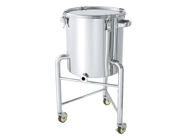 片テーパー型密閉容器　脚付　クリップ式【KTT-CTH-L】