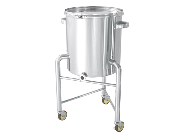 片テーパー型密閉容器　脚付　バンド式【KTT-CTL-L】