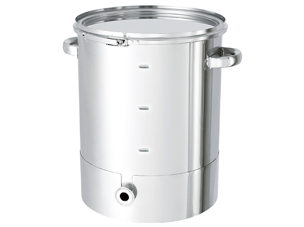 片テーパー型密閉容器 目盛付 バンド式【KTT-CTL-M】