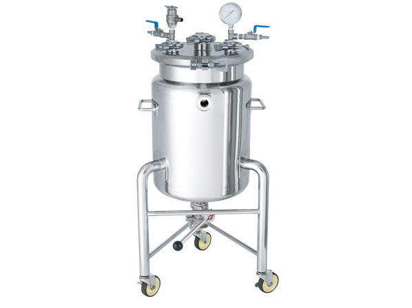 ジャケット型へルールオープン加圧容器　脚付　加圧ユニット【PCN-F-J-L-UT】