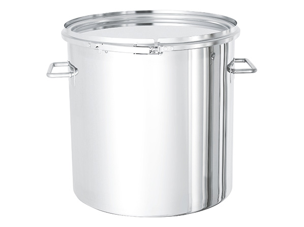 サニタリー仕様のステンレス容器