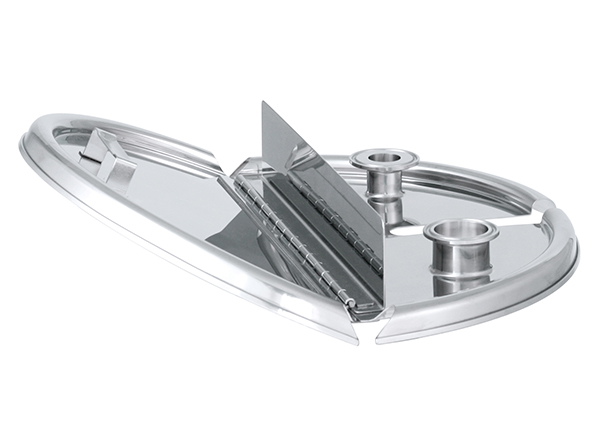 切り欠き付半割蓋 クリップ式