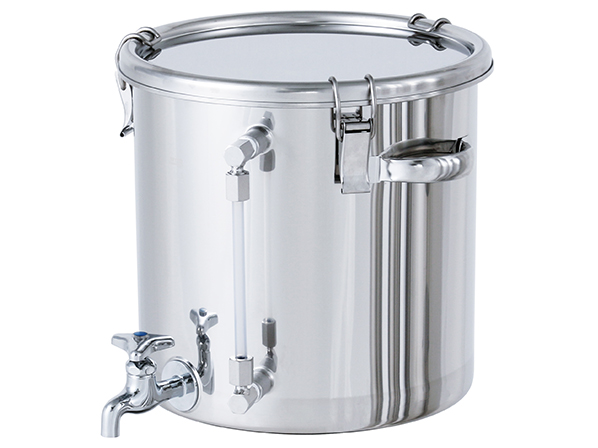 【新製品】レベル計・蛇口付ステンレス容器