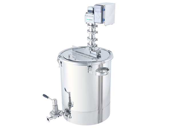 【新製品】片テーパー型容器 撹拌ユニット