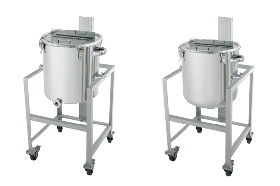 【新製品】撹拌工程をより便利に｜撹拌機座の付いた架台付容器