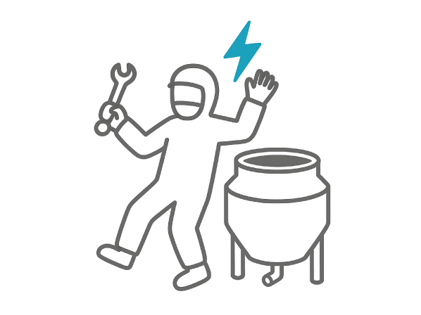 静電気放電のイメージ