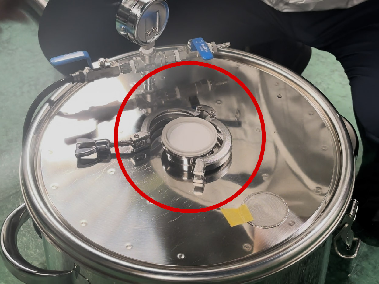 吸引ろ過容器 ろ過面積