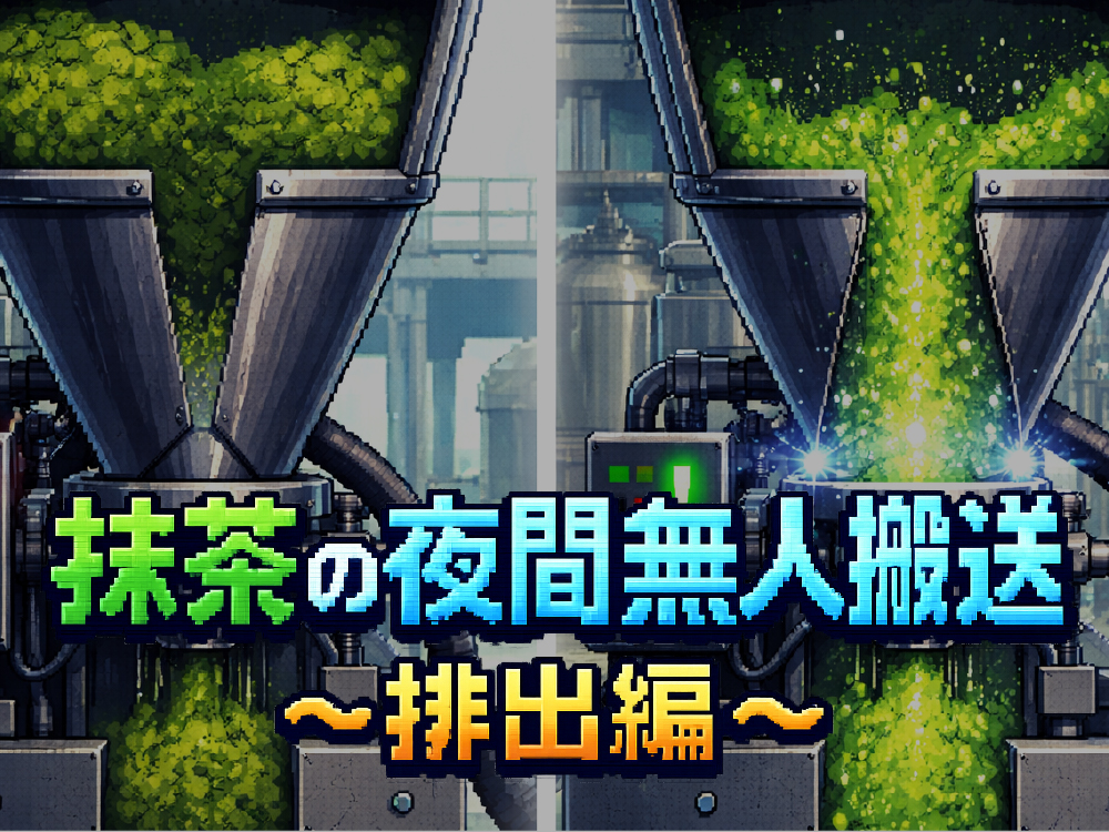 抹茶の夜間無人搬送を検証！～粉詰まり対策編～